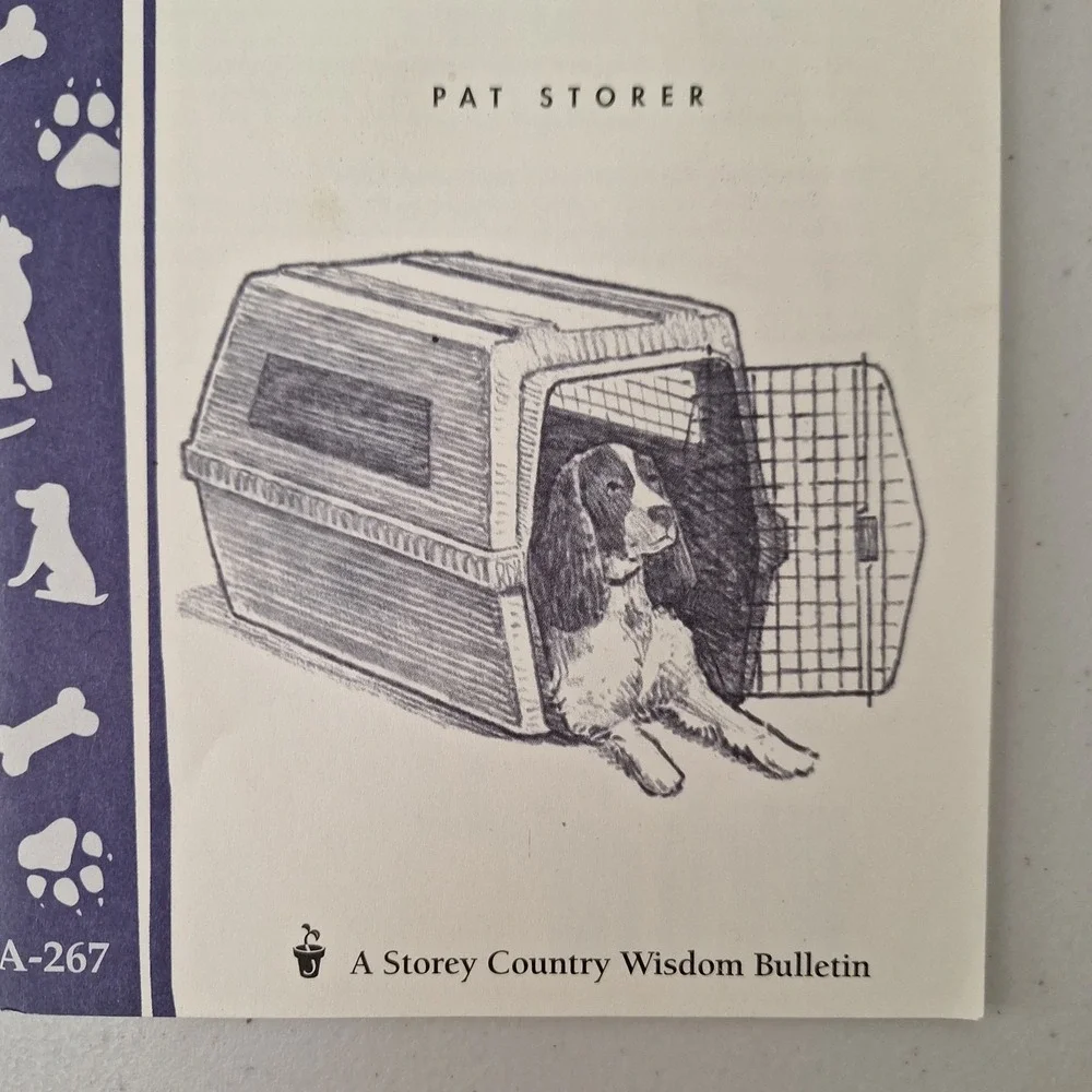 RARE Crate Training Your Dog: Storey Country Wisdom Bulletin 2000 Pat Storey